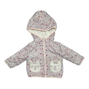 Penelope Mack Pink Floral Baby Hoodie Size: 12 months